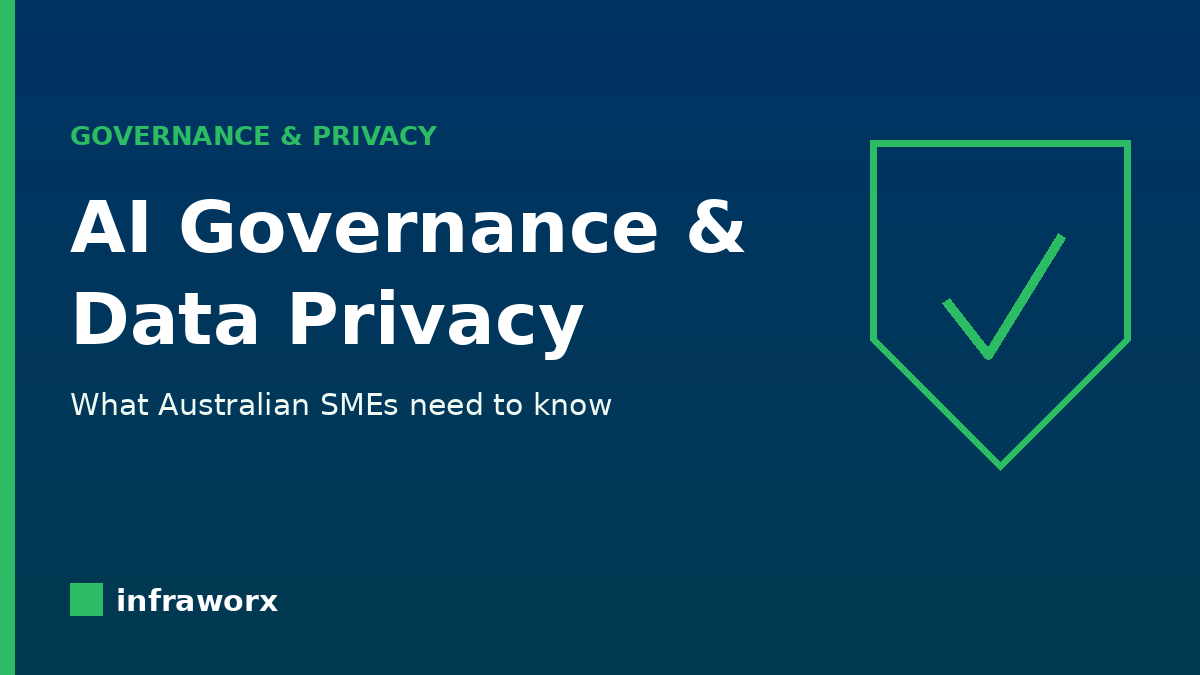 AI governance and data privacy guide for Australian SMEs — Infraworx
